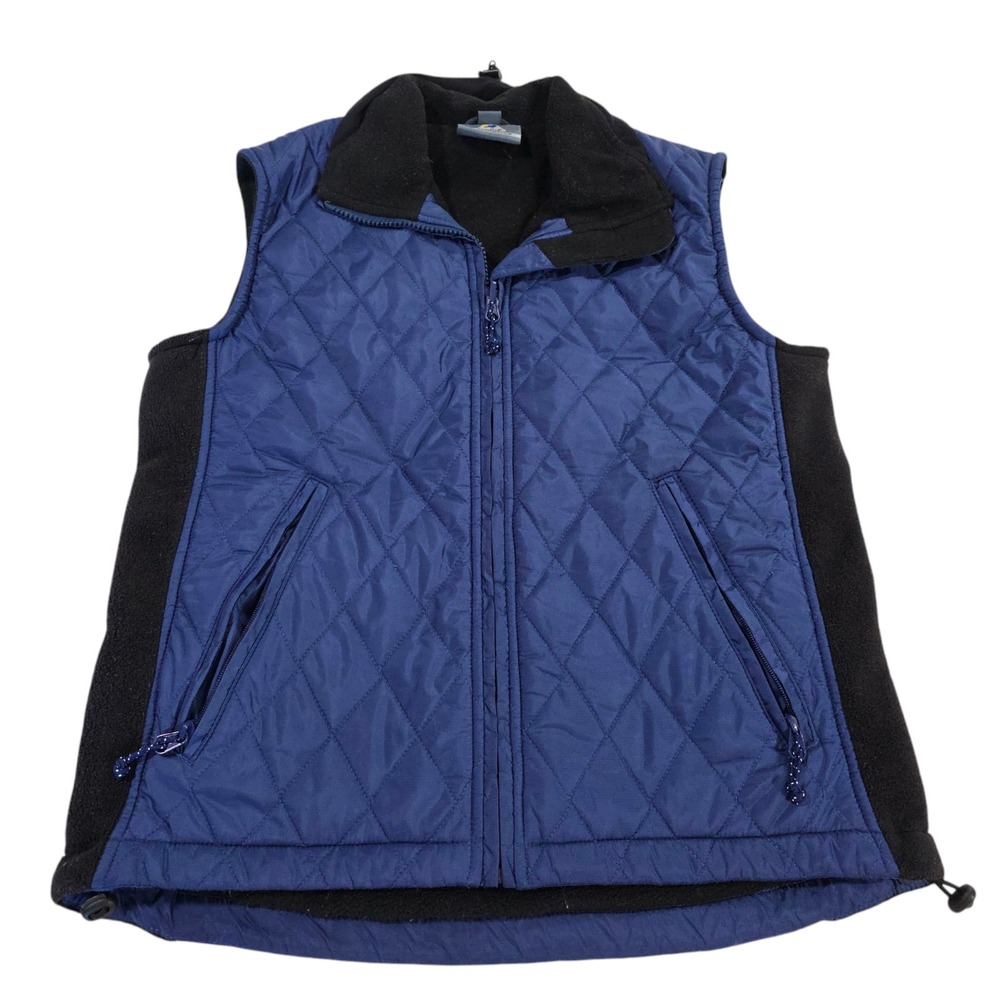 Solstice Quilted Vest Womens Blue Black S Blue Black Full Zip‎ Rugged Outerwear